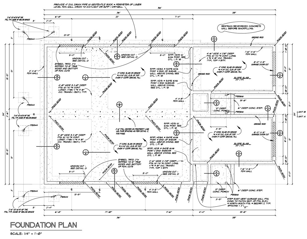 Construction Foundation Plan Sample